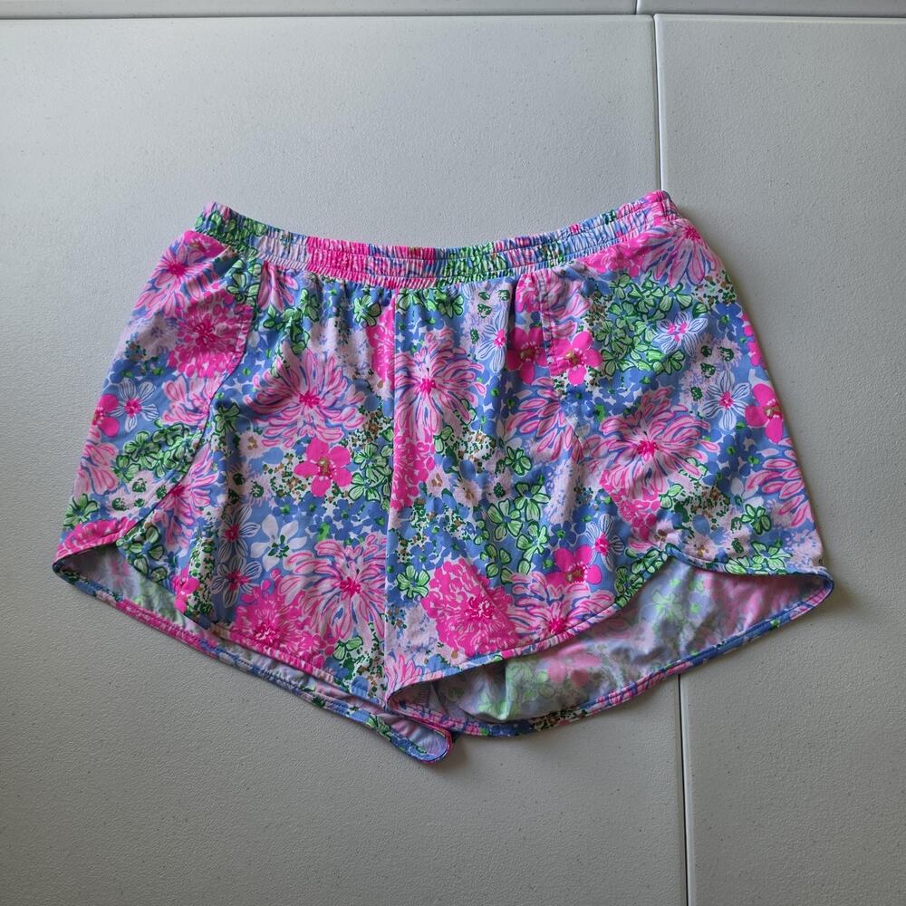 Lilly Pulitzer Shorts Womens Small Multicolor Floral 3 In casual lounge